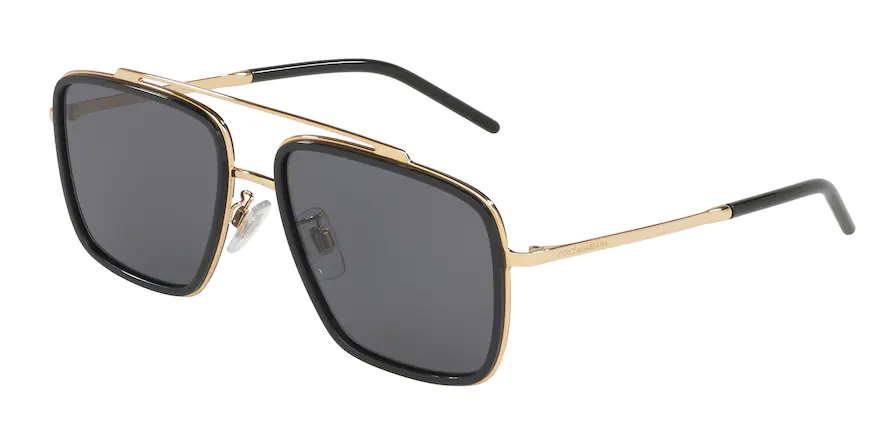 A Square Shape Aviator Shades With Gold Frame