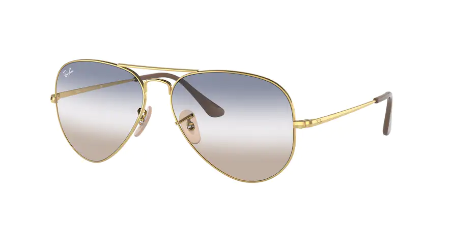 Ray Ban Gold Color Frame Aviator Sunglasses