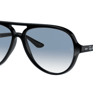 A Black Color Ray Ban Frame With Blue Shades