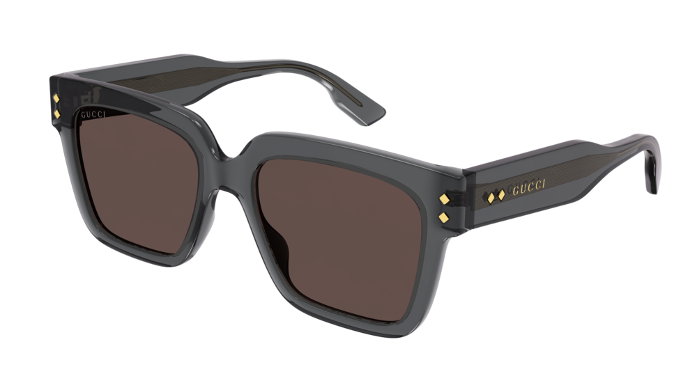 Black Color Gucci Frame With Brown Glasses
