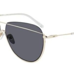 Silver Frame Aviator Glasses With Black Shades