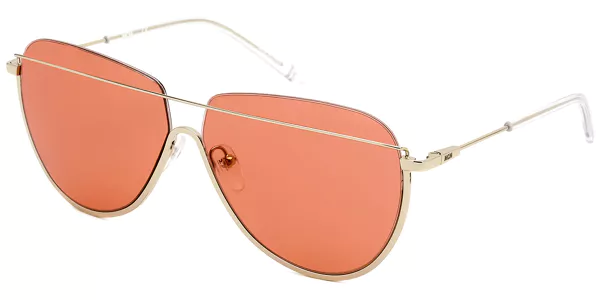 A Silver Color Frame Aviator Sunglasses With Pink Shades