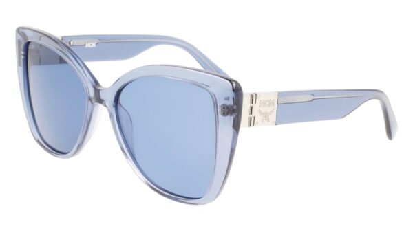 Light Blue Plastic Cat Eyes Frame With Blue Shades