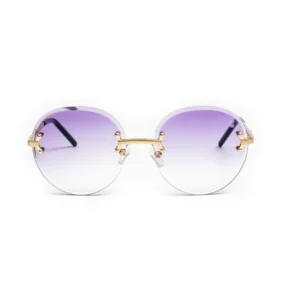 An ombre purple sunglasses