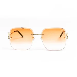 An Orange and White Shade Glasses