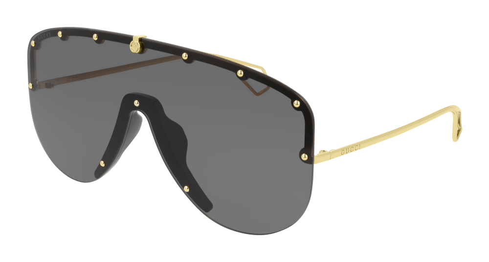 A Black Color Gucci Shades With Gold Frame